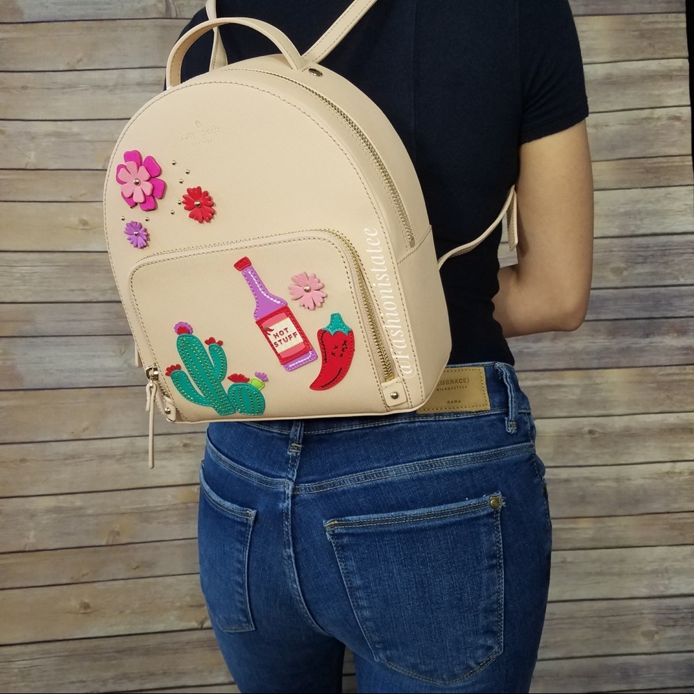 NWT KATE SPADE CACTUS NEW HORIZONS CASHEW BACKPACK - Picture 6 of 6
